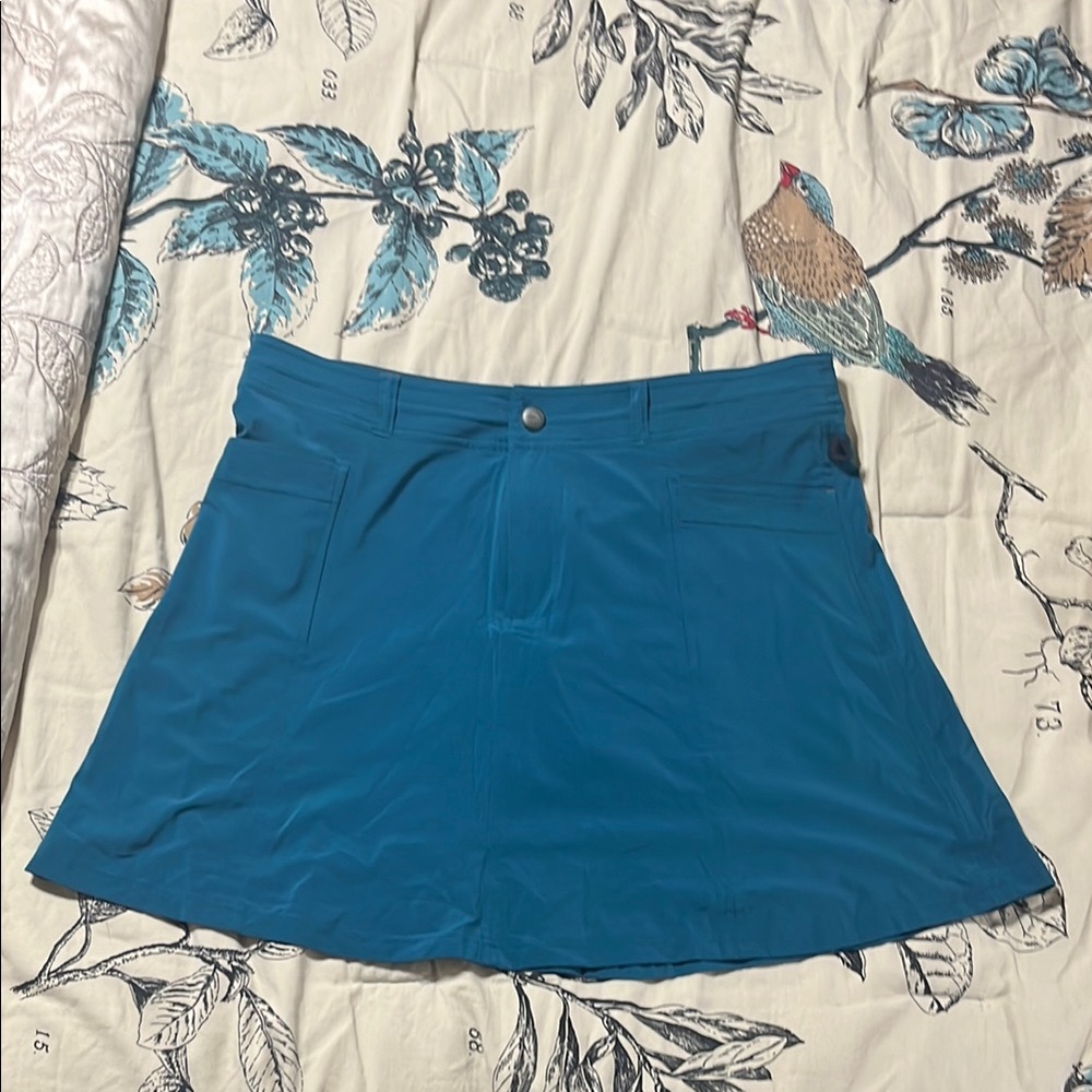 LL Bean Teal Blue Athletic Hiking Skort